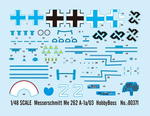 HOBBYBOSS (1/48) Me 262 A-1a/U3