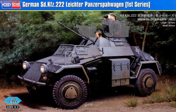 HOBBYBOSS (1/35) German Sd.Kfz.222 Leichter Panzerspähwagen (1st Series)