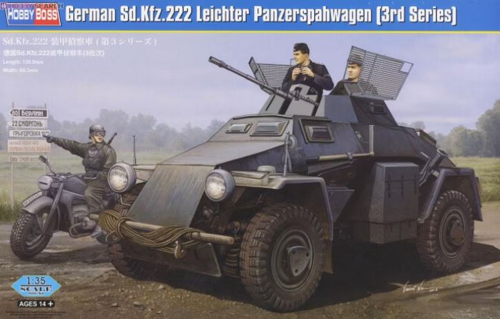 HOBBYBOSS (1/35) German Sd.Kfz.222 Leichter Panzerwagen (3rd Series)