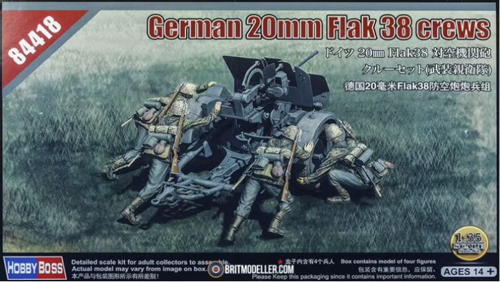 HOBBYBOSS (1/35) German 20mm Flak 38 Crews