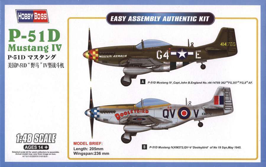 HOBBYBOSS (1/48) P-51D Mustang IV