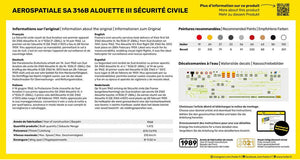HELLER (1/72) Starterkit: SA 316B Alouette III Gendarmerie