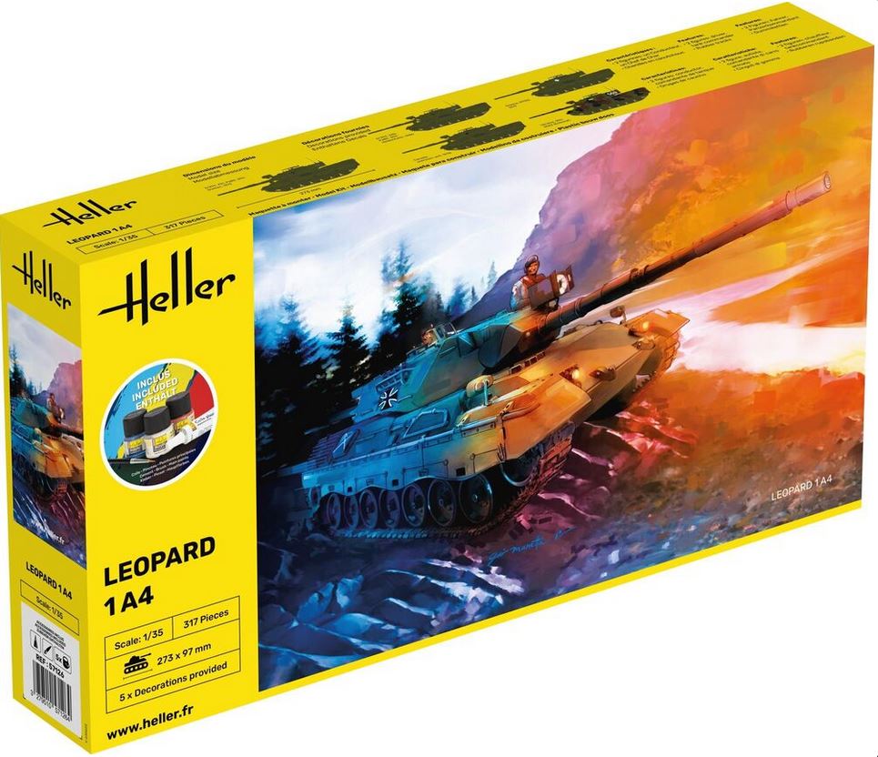 HELLER (1/35) Starter Kit Leopard 1A4