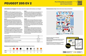 HELLER (1/24) Peugeot 205 EV.2