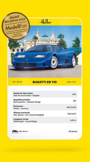 HELLER (1/24) Bugatti EB 110