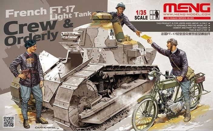 MENG (1/35) French FT-17 Light Tank Crew & Ordery