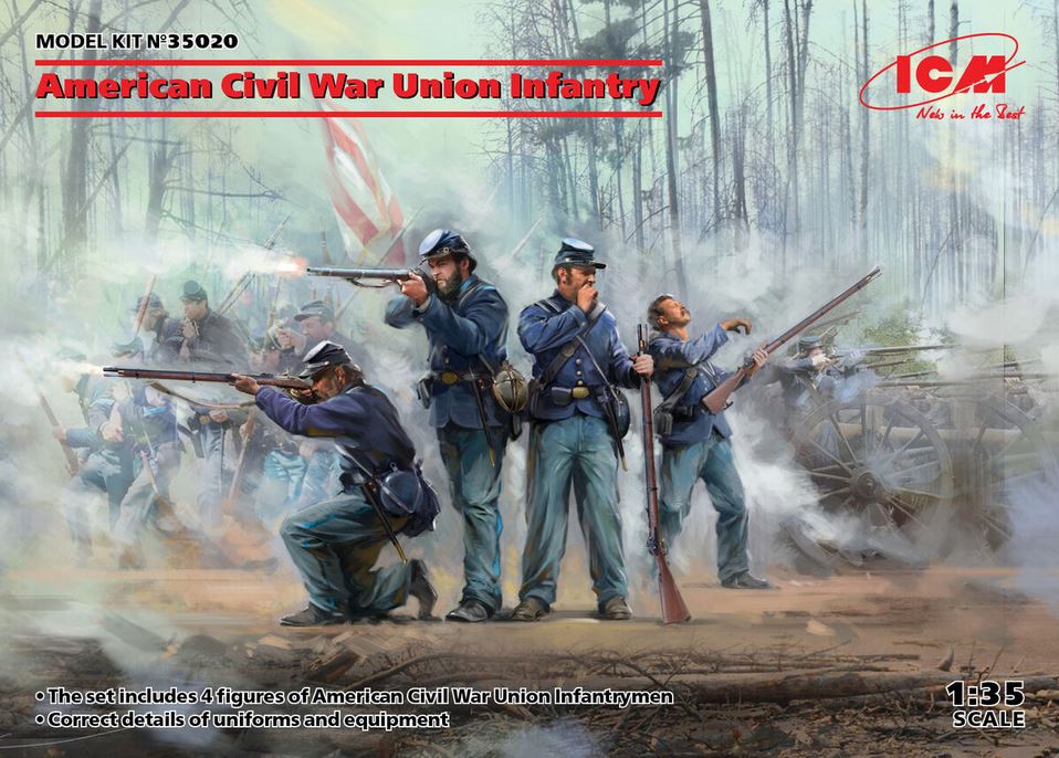 ICM (1/35) American Civil War Union Infantry Set #1