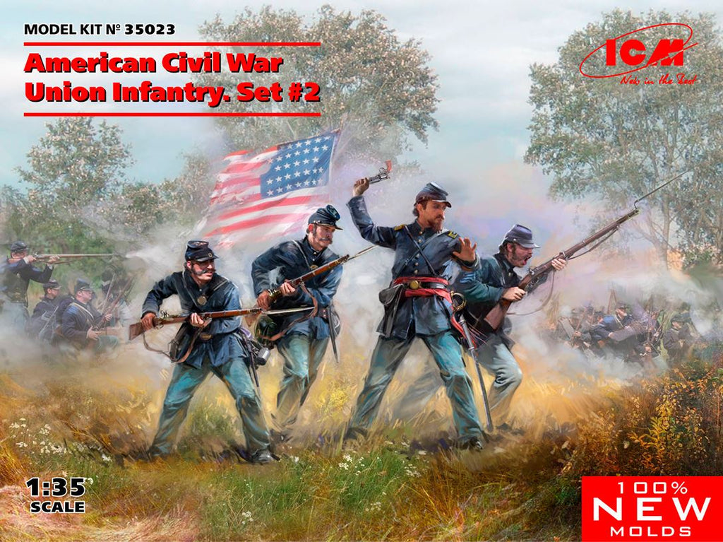 ICM (1/35) American Civil War Union Infantry Set #2