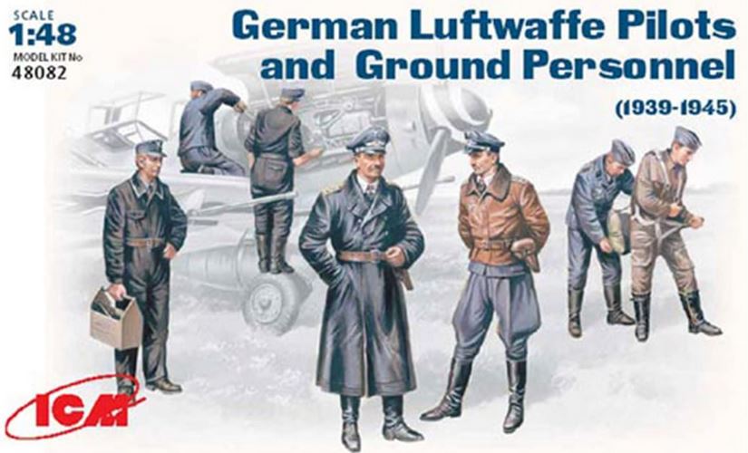ICM (1/48) WWII Luftwaffe Pilots and Ground Personnel 39-45