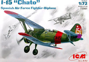 ICM (1/72) Polikarpov I-15 Chato Spanish Republican Air Force Fighter-Biplane