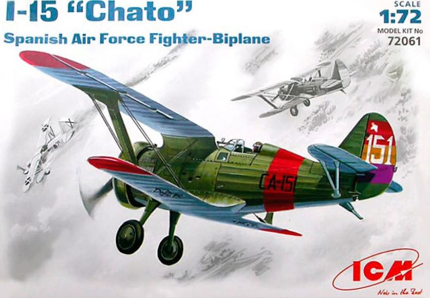 ICM (1/72) Polikarpov I-15 Chato Spanish Republican Air Force Fighter-Biplane