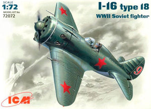 ICM (1/72) I-16 Type18 WWII Soviet Fighter