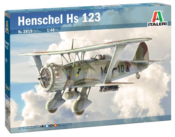 ITALERI (1/48) Henschel Hs-123 (con calcas españolas)