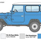 ITALERI (1/24) Toyota BJ44 Land Cruiser Hard Top or Soft Top