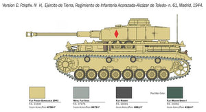 ITALERI (1/35) Pz.Kpfw.IV Ausf.H - Calcas Españolas