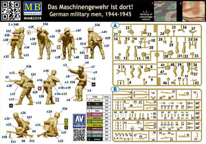 MASTER BOX (1/35) The Maschinengewehr ist dormt! German military men, 1944-1945
