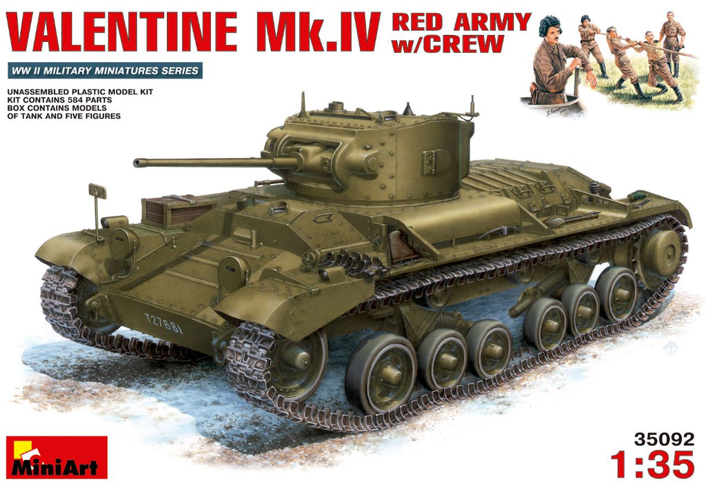 MINIART (1/35) Valentine Mk.IV Red Army w/Crew