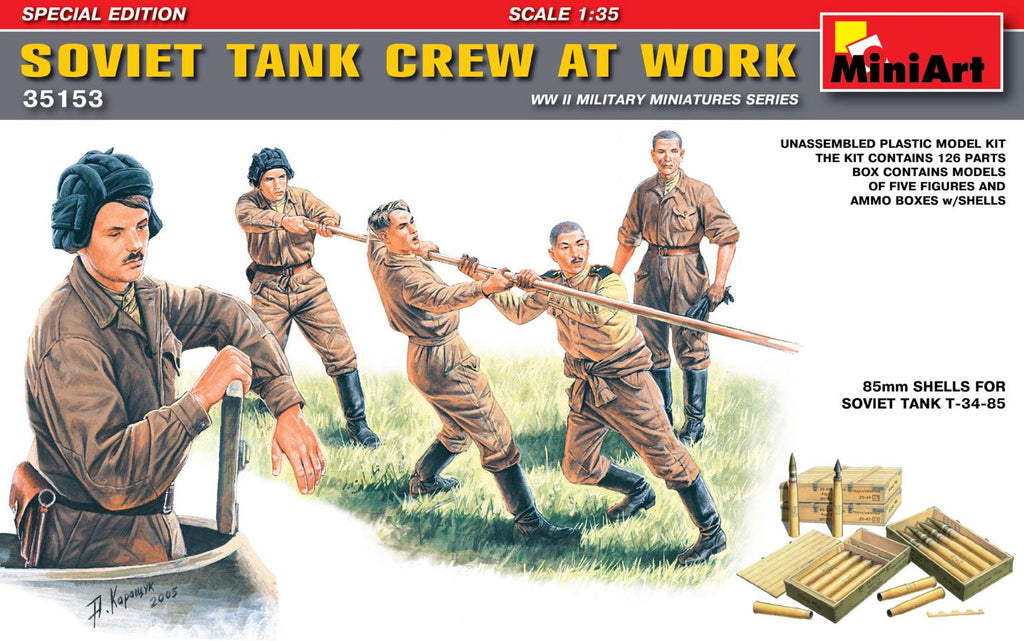 MINIART (1/35) Soviet Tank Crew at Work (Special Edition)