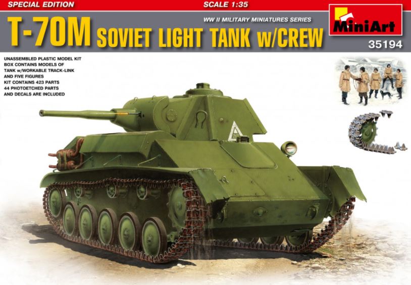 MINIART (1/35) T-70M Soviet Light Tank w/crew