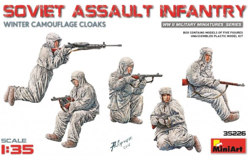 MINIART (1/35) Soviet Assault Infantry Winter Camouflage Cloaks