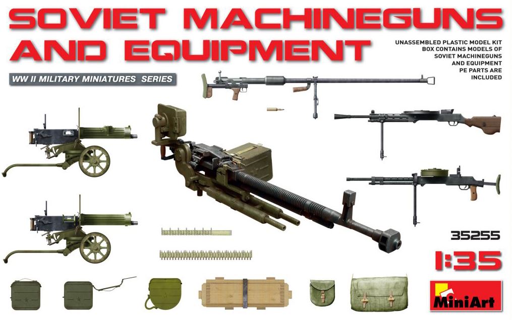 MINIART (1/35) Soviet Infantry Automatic Weapons & Equipment