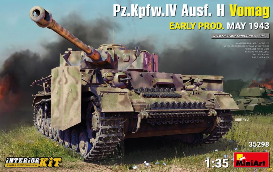 MINIART (1/35) Pz.Kpfw.IV Ausf. H Vomag Early Prod. May 1943 w/interior