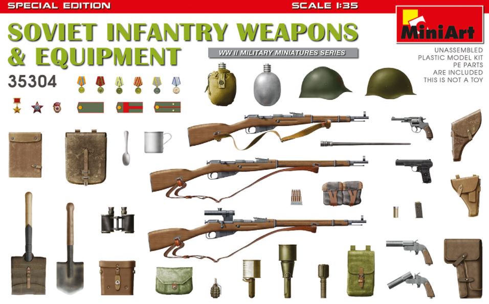 MINIART (1/35) Soviet Infantry Weapons & Equipment