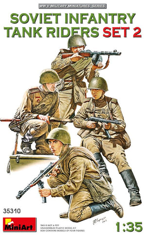 MINIART (1/35) Soviet Infantry Tank Riders Set 2