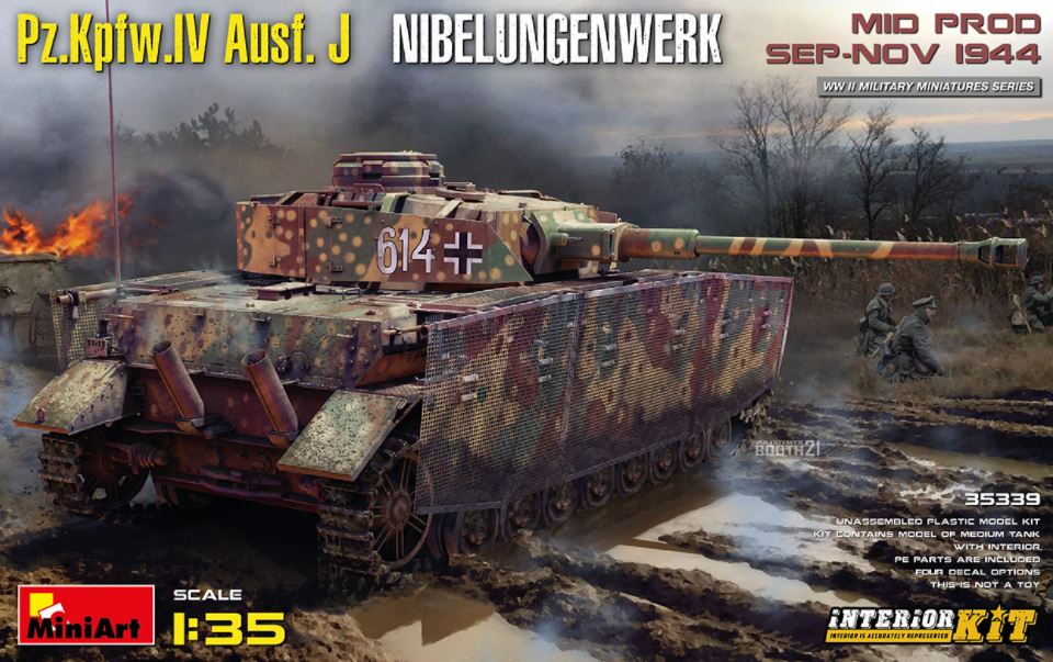 MINIART (1/35) Pz.Kpfw.IV Ausf. J Nibelungenwerk. MID PROD. SEP-NOV 1944 INTERIOR KIT