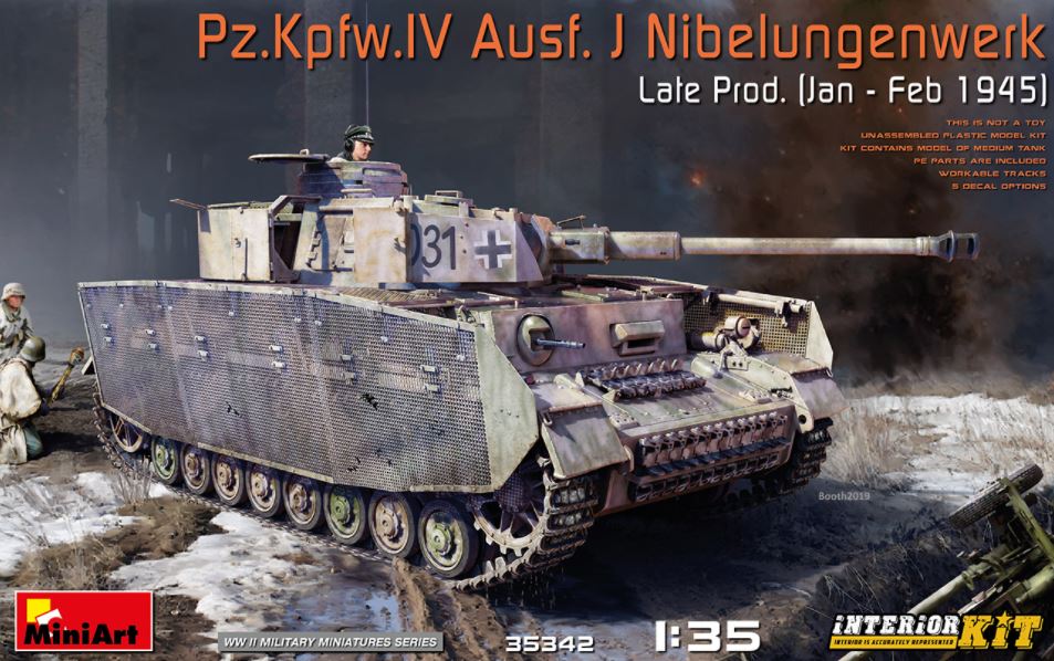 MINIART (1/35) Pz.Kpfw.IV Ausf. J Nibelungenwerk Late Prod. (Jan – Feb 1945) w/interior