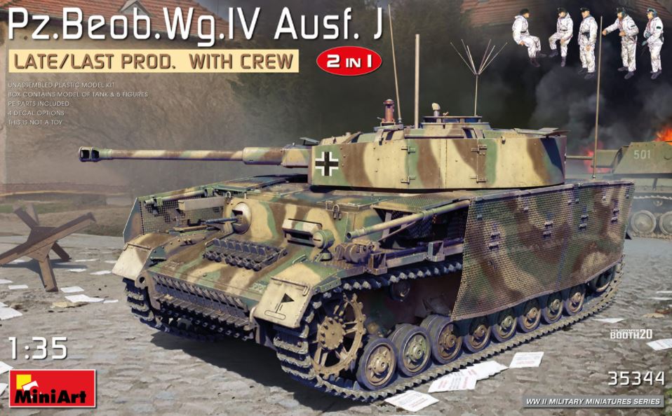 MINIART (1/35) Pz.Beob.Wg.IV Ausf. J Late/Last Prod. 2in1 with Crew