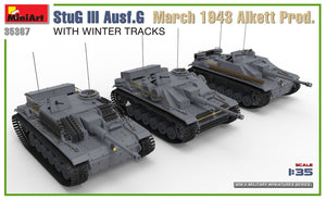 MINIART (1/35) StuG III Ausf. G März 1943 Alkett Prod. - Innenausstattung (mit Winterschienen)