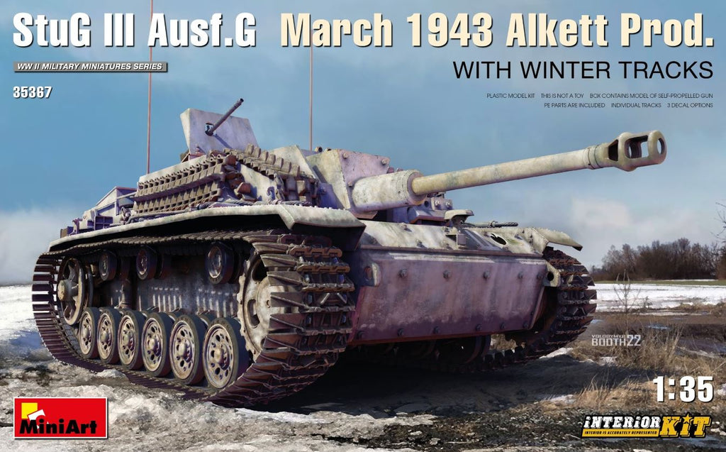 MINIART (1/35) StuG III Ausf. G March 1943 Alkett Prod. - Interior Kit (with Winter Tracks)