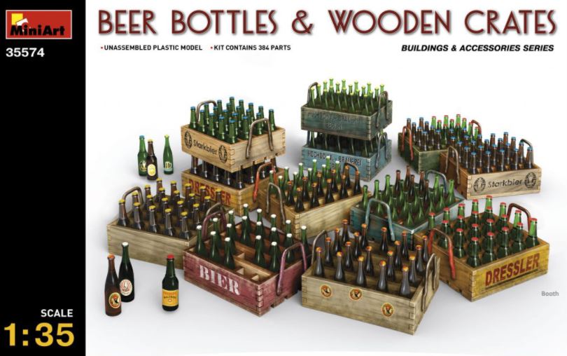 MINIART (1/35) Beer bottles & Wooden Crates
