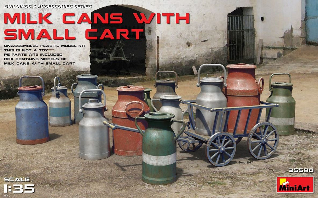 MINIART (1/35) Milk cans with small cart