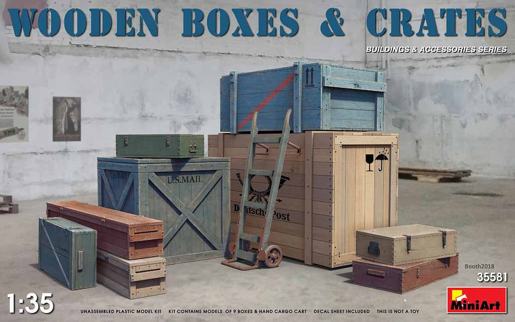 MINIART (1/35) Wooden Boxes and Crates (WW2 and modern Era)