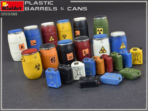 MINIART (1/35) Plastic Barrels & Cans