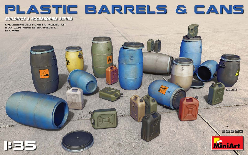 MINIART (1/35) Plastic Barrels & Cans