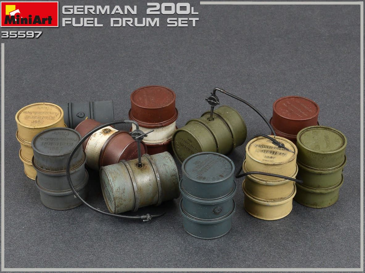 TAMIYA (1/35) German 200 Liter Fuel Drum Set