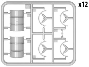 TAMIYA (1/35) Deutsches 200-Liter-Kraftstofffass-Set