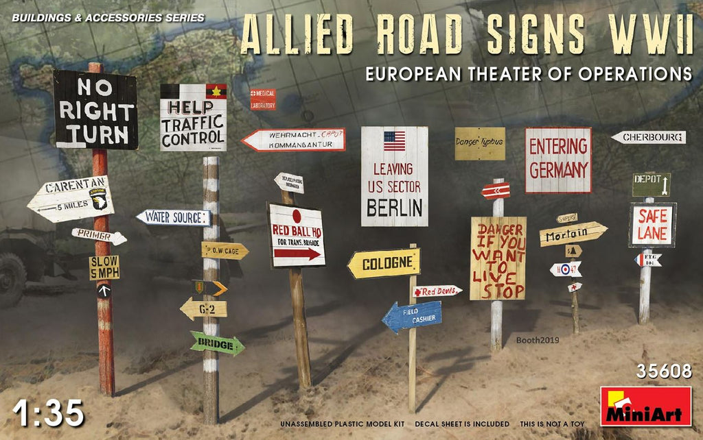 MINIART (1/35) Allied Road Signs WWII - European Theater of Operations