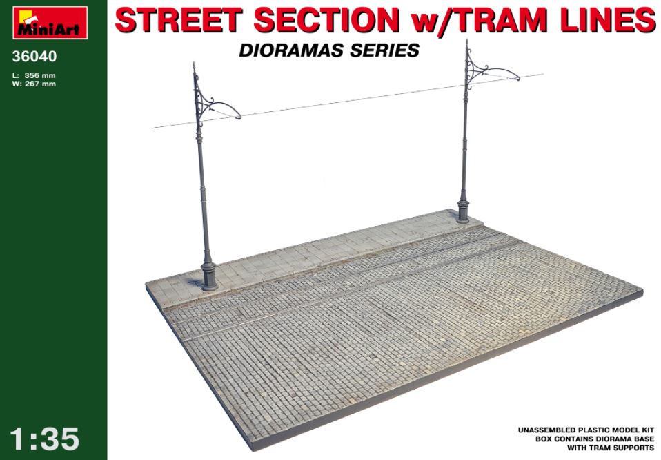 MINIART (1/35) Street section with tram lines