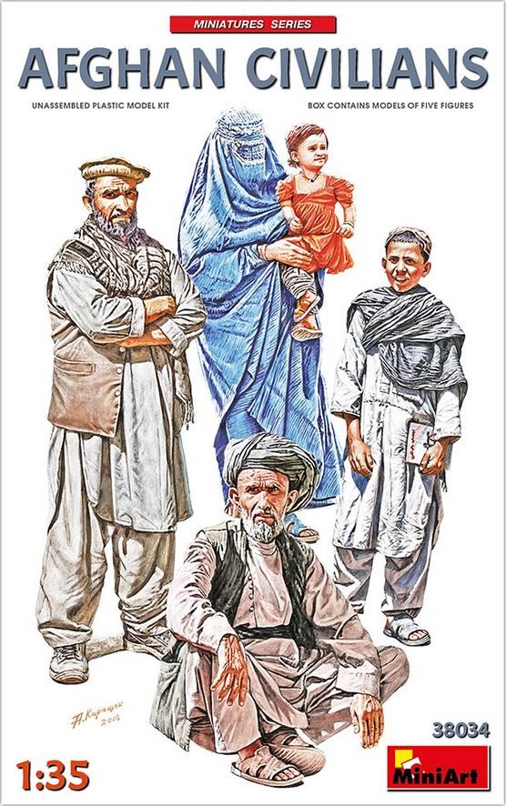 MINIART (1/35) Afghan Civilians