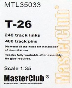 MASTERCLUB (1/35) Metallic Chains for T-26