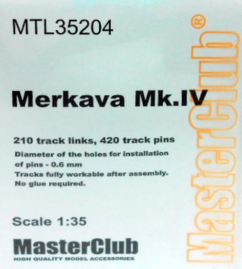 MASTERCLUB Cadenas Metálicas para Merkava Mk.IV