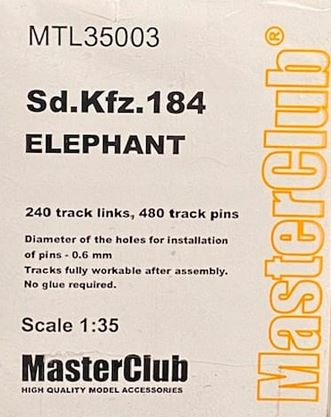 MASTERCLUB Cadenas Metálicas para Sd.Kfz.184 Elefant
