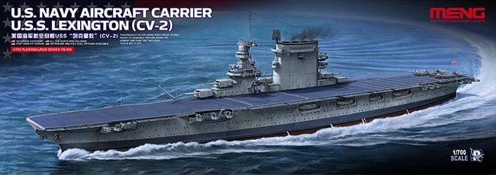 MENG (1/700) US Navy Aircraft Carrier U.S.S. Lexington (CV-2)