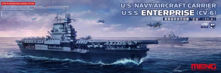 MENG (1/700) US Navy Aircraft Carrier U.S.S. Enterprise (CV-6)