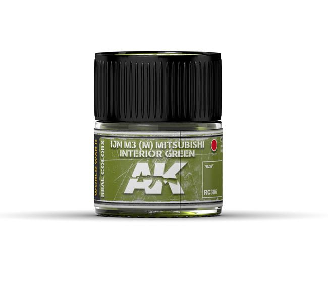 AK INTERACTIVE Real Color - IJN M3 (M) MITSUBISHI Interior Green 10ml