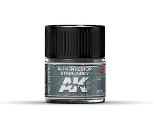 AK INTERACTIVE Real Color - A-14 Interior Steel Grey 10ml